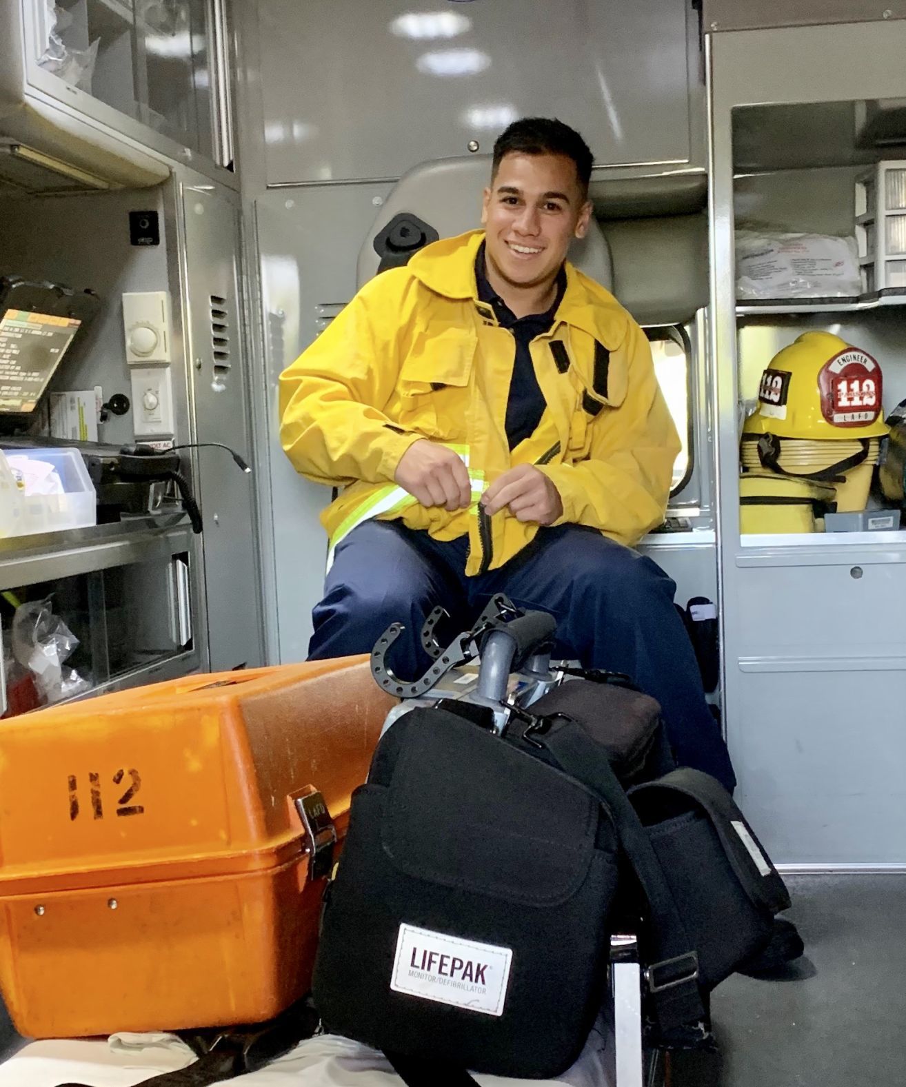Wolpin in ambulance
